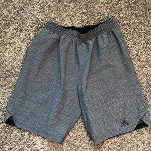 Mens Adidas large athletic shorts with pockets